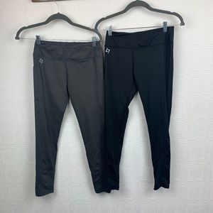 Lot of 2 Gymshark Womens Leggings Medium Black Gray